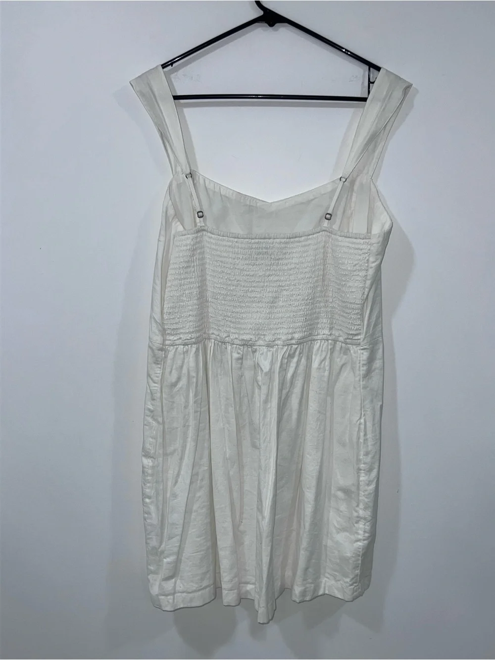 Abercrombie & Fitch White Cotton Strap Sundress